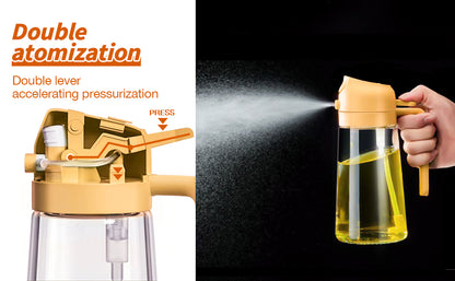 Glass Oil Spray & Pour Bottle – Durable, Leak-Proof & Premium Quality - 600ml