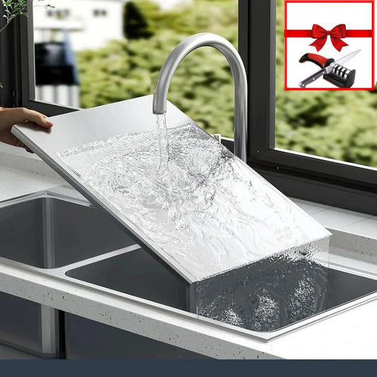 All-in-One Stainless Steel Cutting Board – Anti-Bacterial, Non-Slip, Multi-Use, End Your Kitchen Problems Forever!