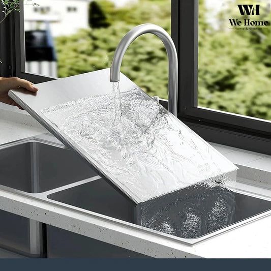 All-in-One Stainless Steel Cutting Board – Anti-Bacterial, Non-Slip, Multi-Use, End Your Kitchen Problems Forever!